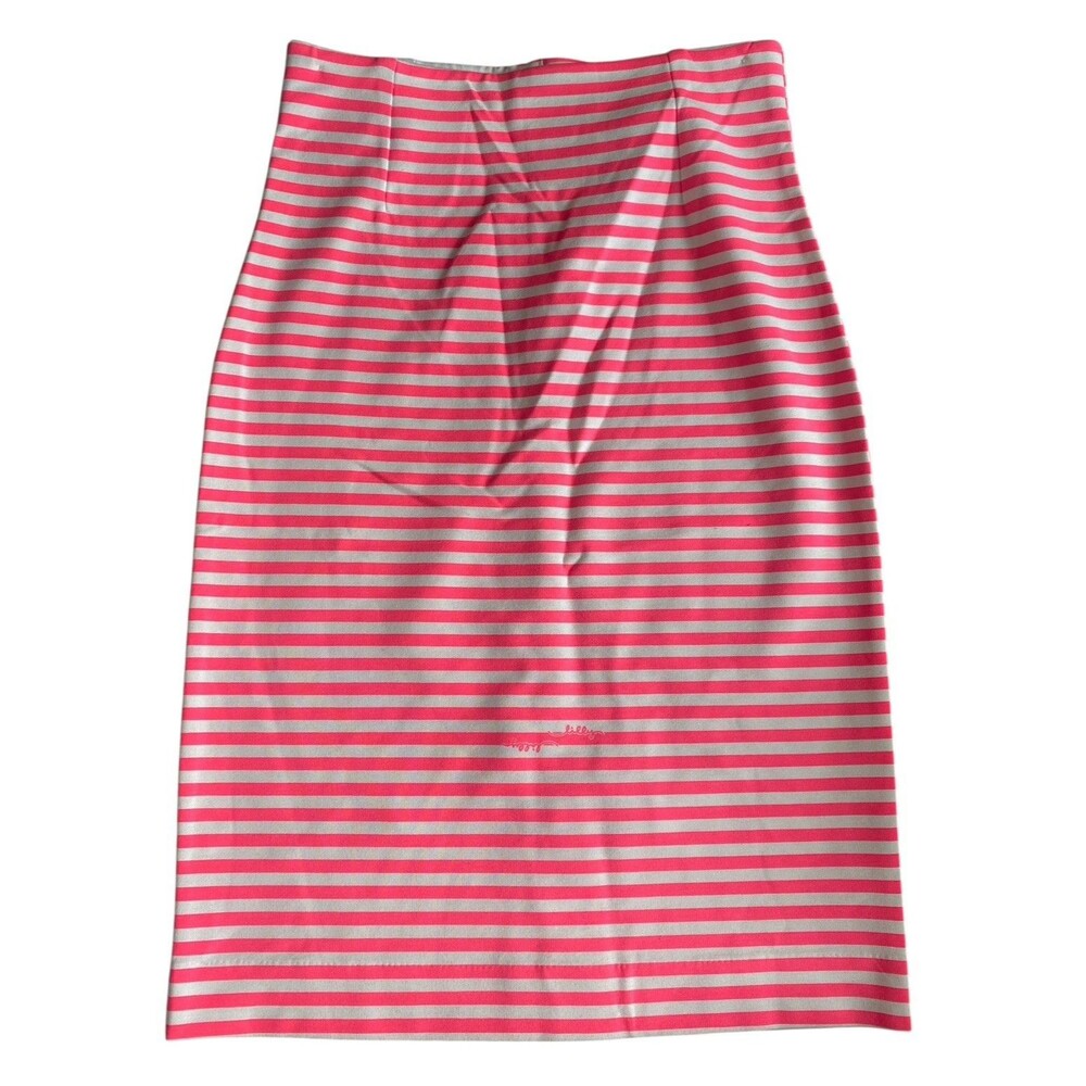 Lilly Pulitzer Deacon Skirt Size S Splash Pink Stripe Chin Chin Stripe NEW